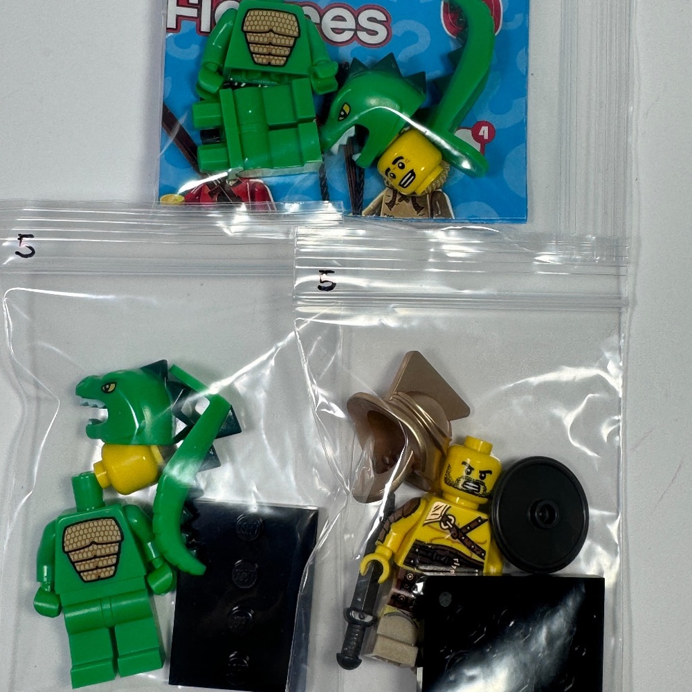 Lego Lot Series 5 Lizard Man Gladiator